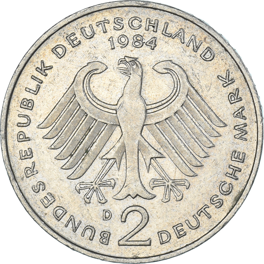 Moneta, Germania, 2 Mark, 1984