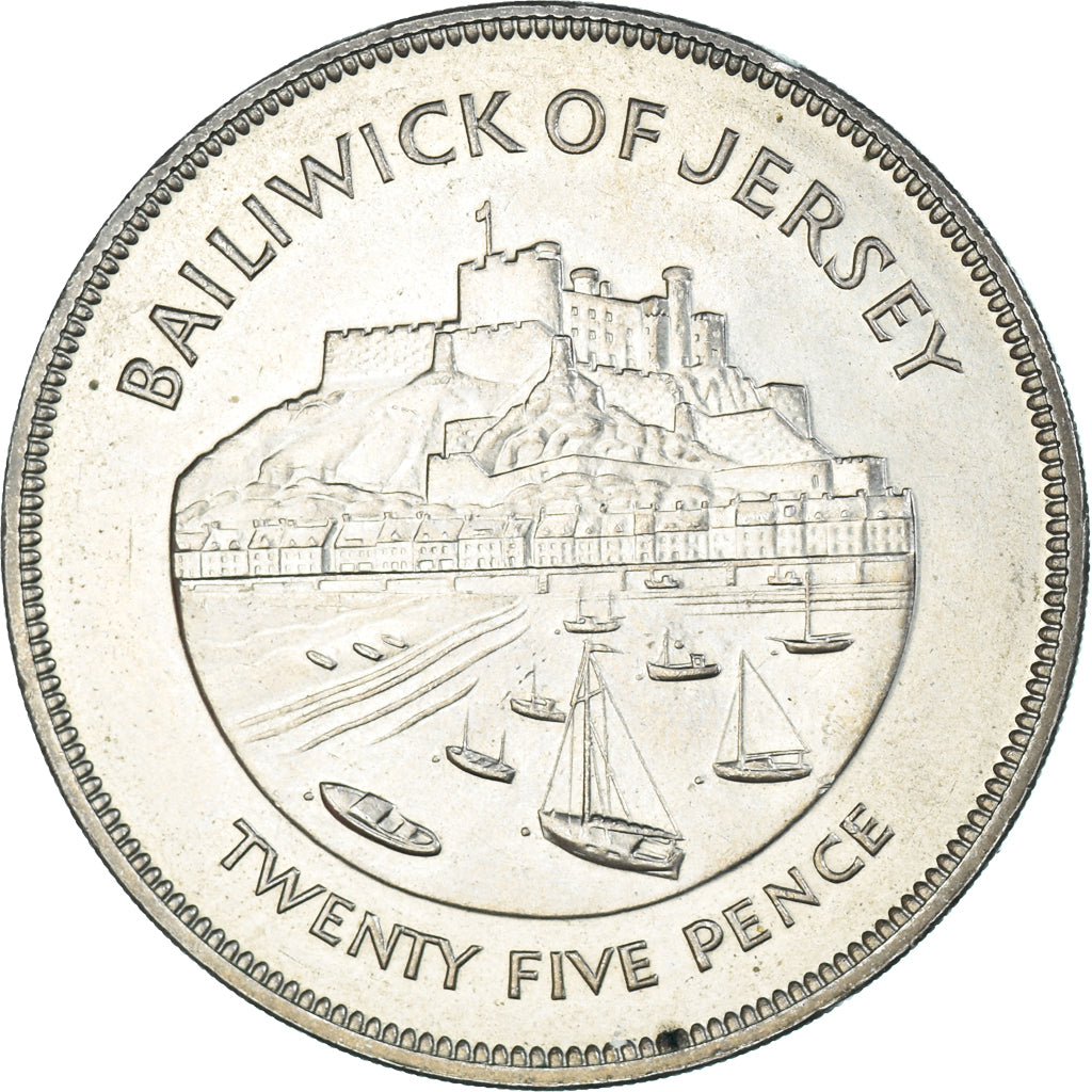 Moneta, Jersey, 25 Pence, 1977