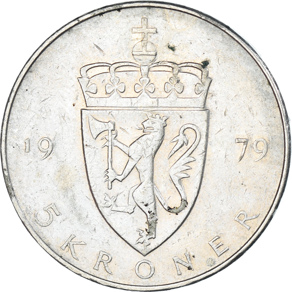 Münze, Norwegen, 5 Kroner, 1979