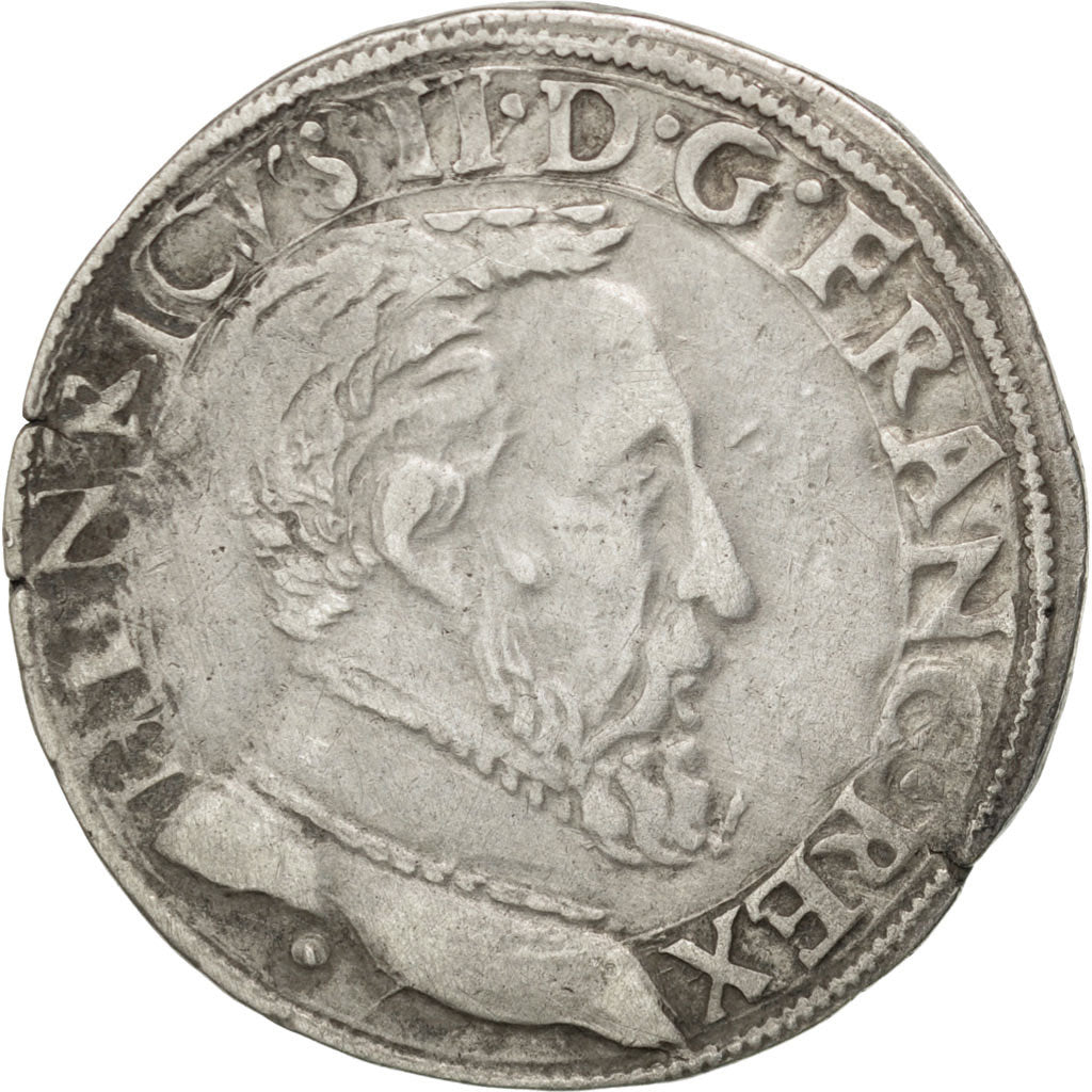 FRANCE, Teston, 1554, Toulouse, EF(40-45), Silver, Sombart #4572, 9.26
