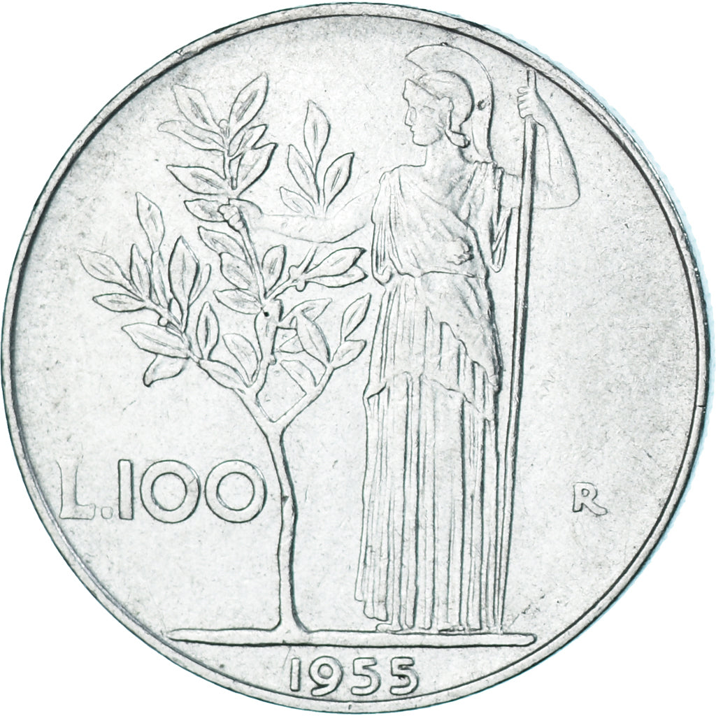 Coin, Italy, 100 Lire, 1955