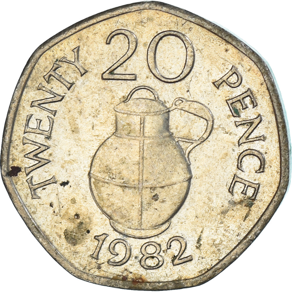 Monnaie, Guernesey, 20 Pence, 1982