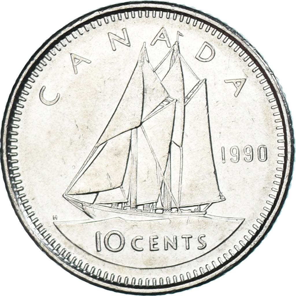 Monnaie, Canada, 10 Cents, 1990