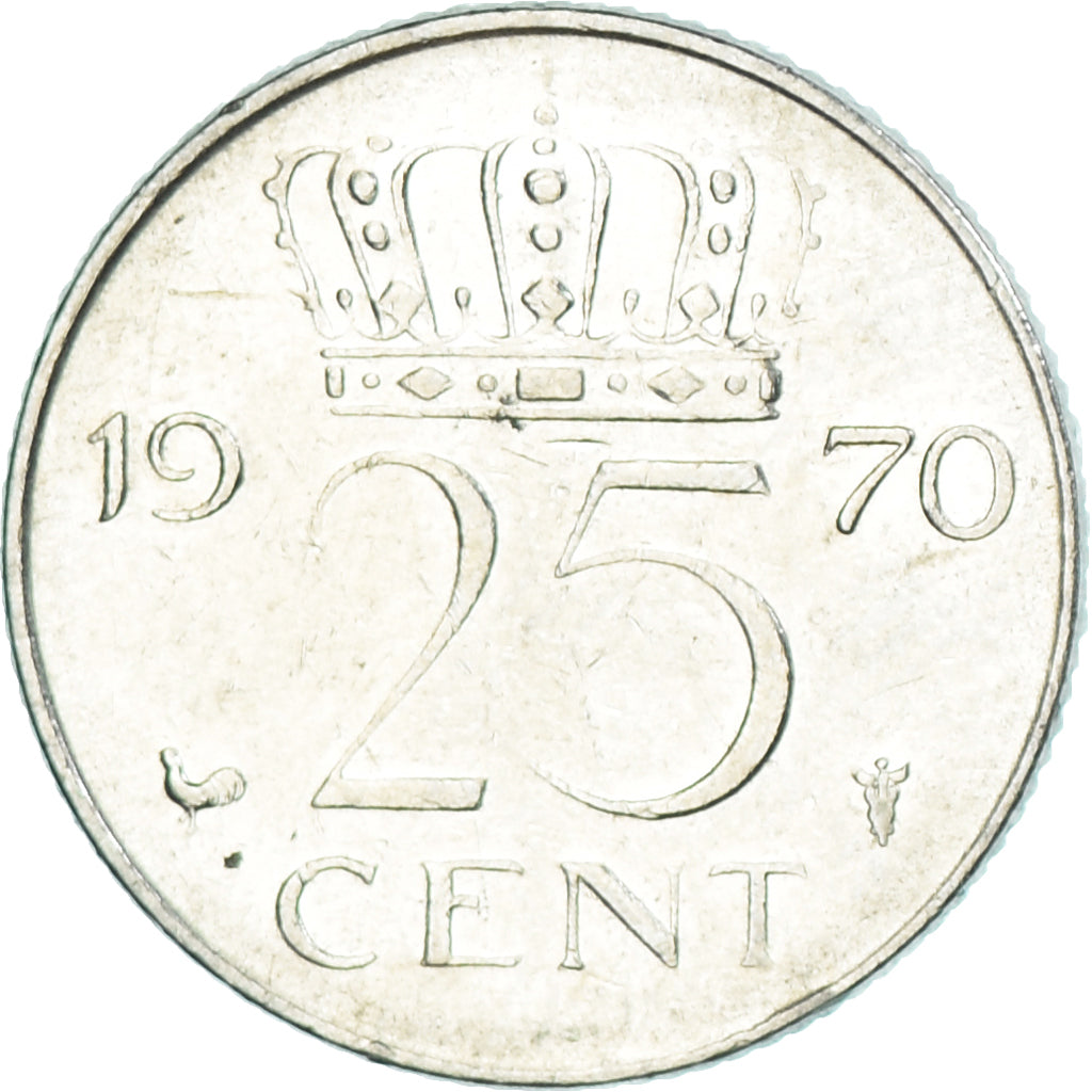 Moneta, Holandia, 25 Cents, 1970