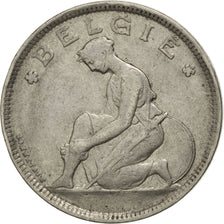 BELGIUM, 2 Francs, 2 Frank, 1923, KM #92, EF(40-45), Nickel, 27, 9.86