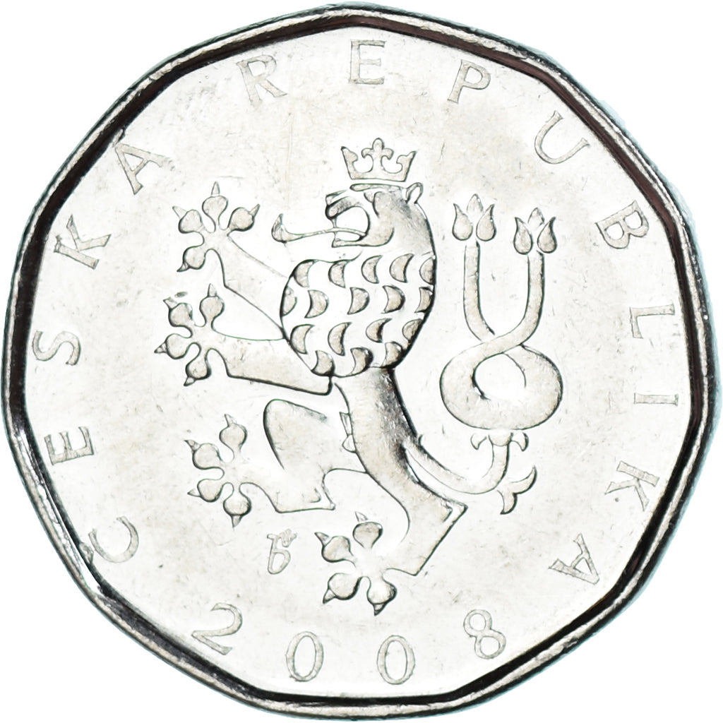 Moeda, República Checa, 2 Koruny, 2008