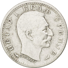 SERBIA, 50 Para, 1915, Gorham Mfg. Co., KM #24.2, VF(30-35), Silver, 18, 2.46