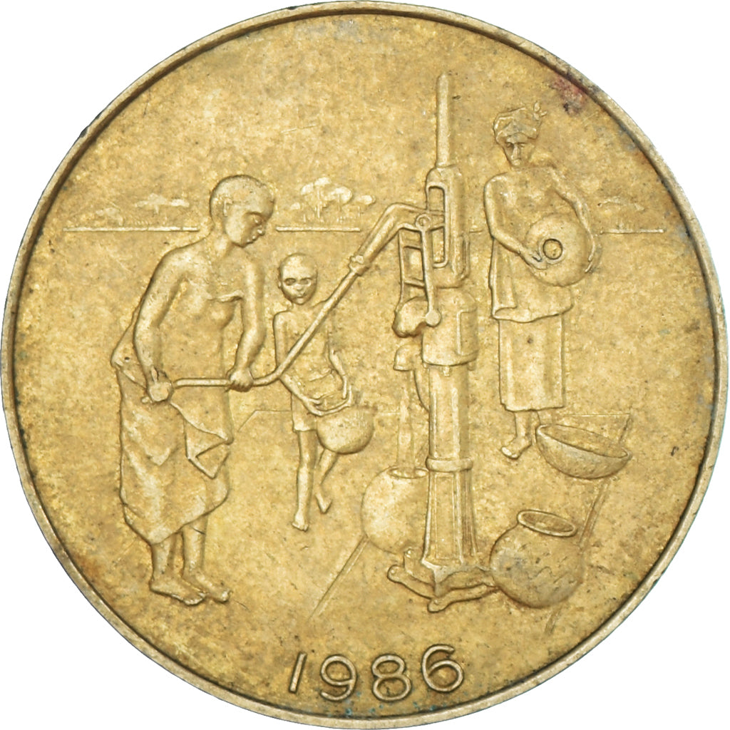 Moneta, Stati dell'Africa occidentale, 10 Francs, 1986