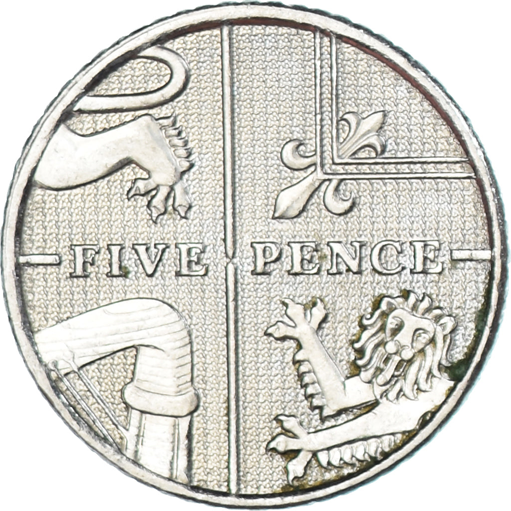 Coin, Great Britain, 5 Pence, 2009