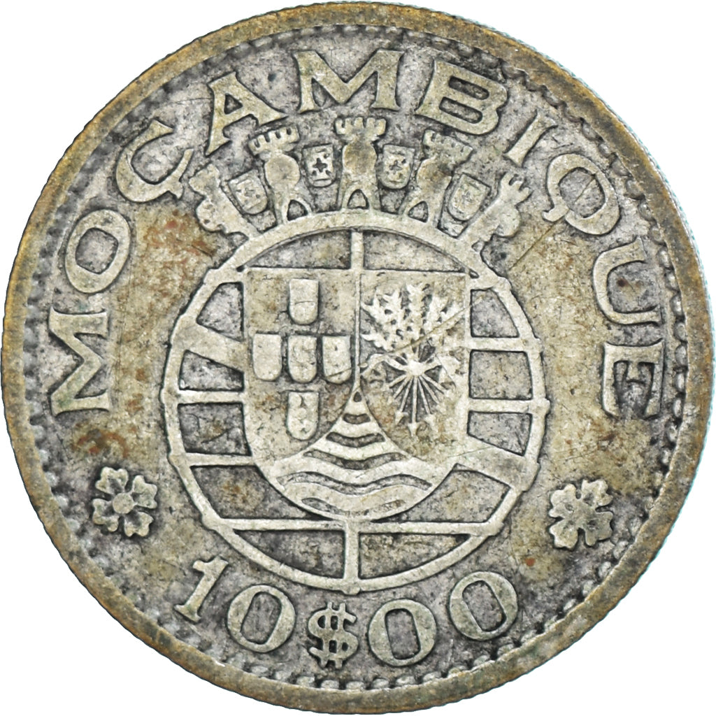 Coin, Mozambique, 10 Escudos, 1954
