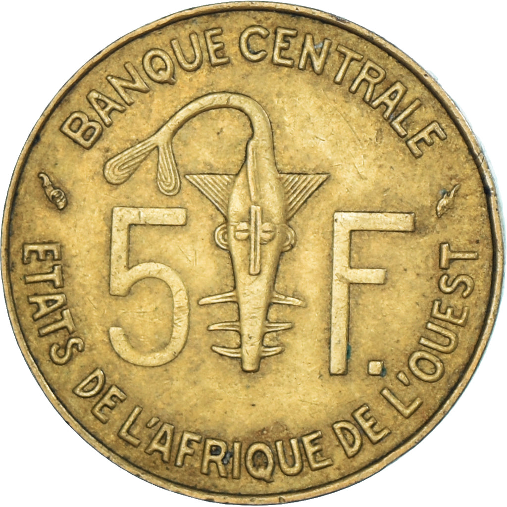 Moneta, Stati dell'Africa occidentale, 5 Francs, 1978