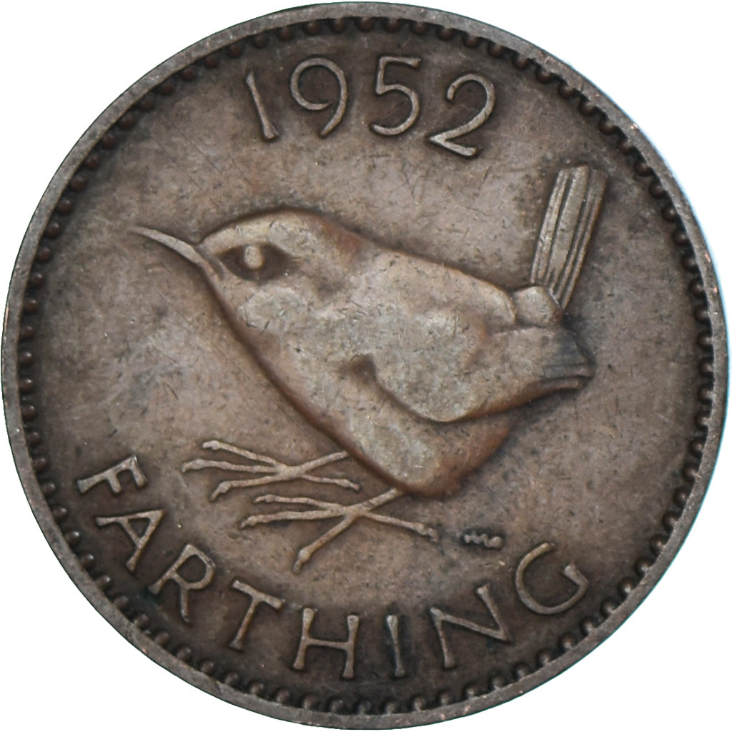 Monnaie, Grande-Bretagne, Farthing, 1952