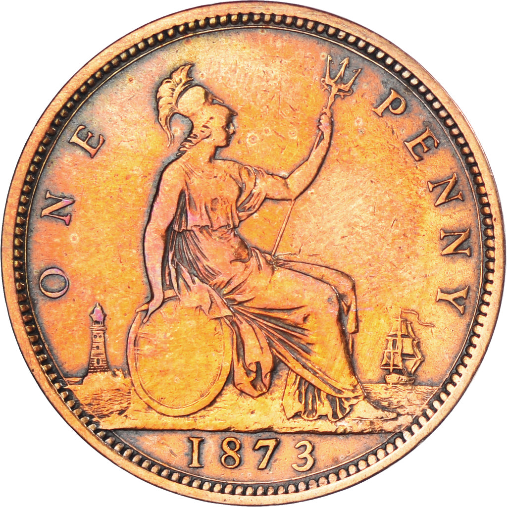 Coin, Great Britain, Penny, 1873