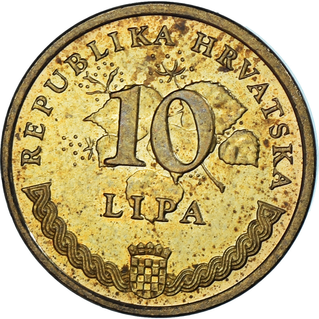 Moeda, Croácia, 10 Lipa, 2004