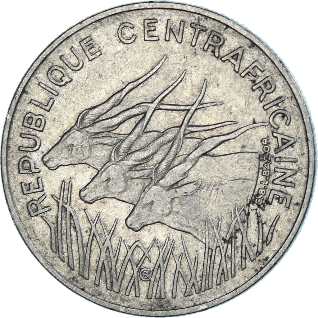 Münze, Central Africa, 100 Francs, 1976
