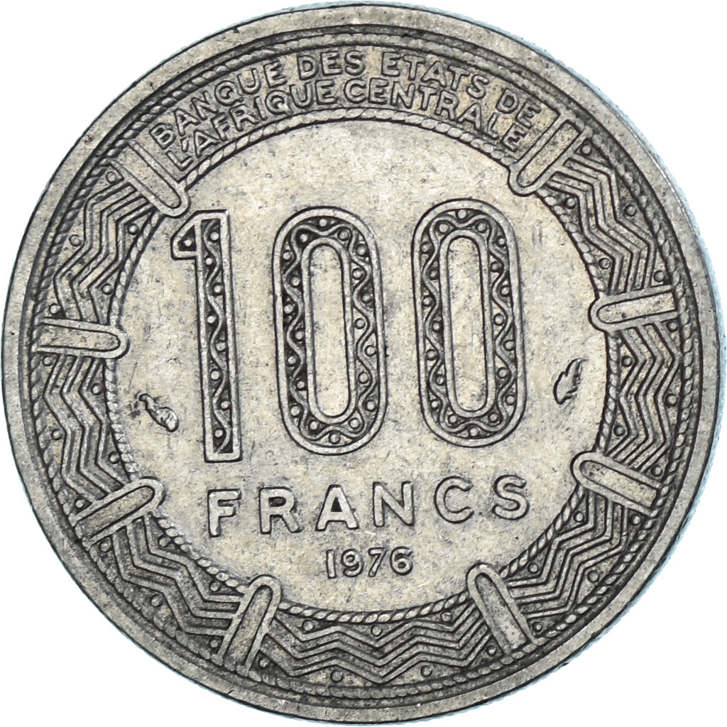Münze, Central Africa, 100 Francs, 1976