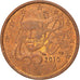 France, 1 Centime, 2010, AU(50-53), Coppered Steel, 2.26