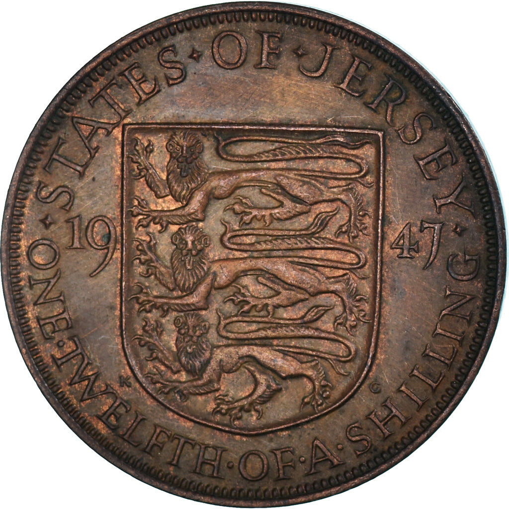 Münze, Jersey, 1/12 Shilling, 1947
