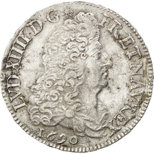 FRANCE, 1/2 Écu aux 8 L, 1/2 ECU, 1690, Paris, KM #273.1, EF(40-45), Silver, ...