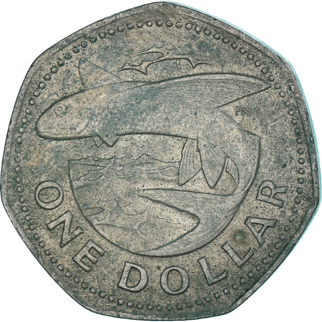 Moneta, Barbados, Dollar, 1973