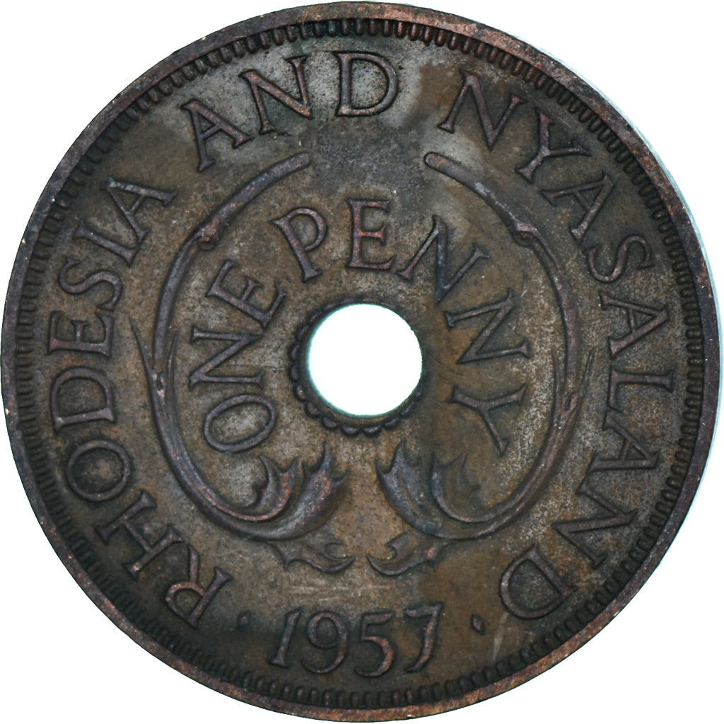 Moneta, Rhodesia e Nyasaland, Penny, 1957