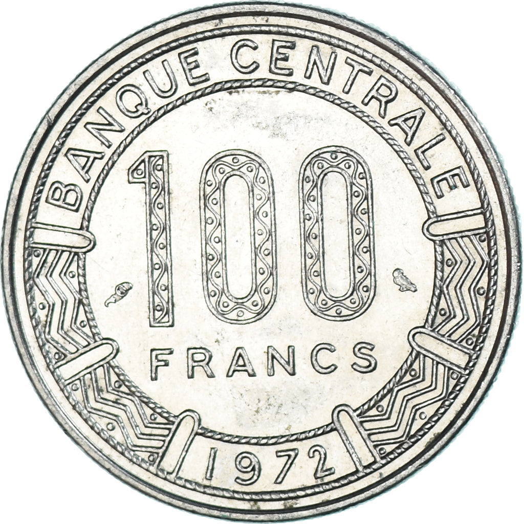 Münze, Gabun, 100 Francs, 1972
