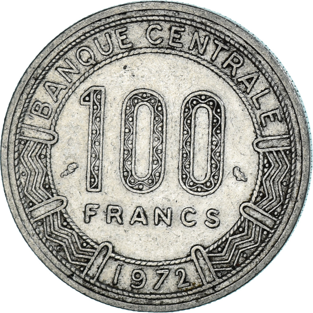 Monnaie, Afrique Centrale, 100 Francs, 1972