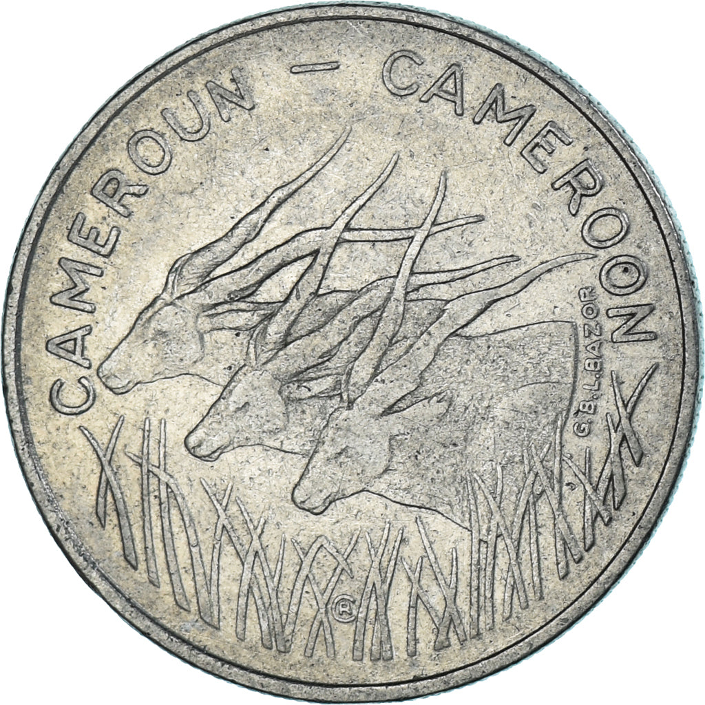 Coin, Cameroon, 100 Francs, 1972