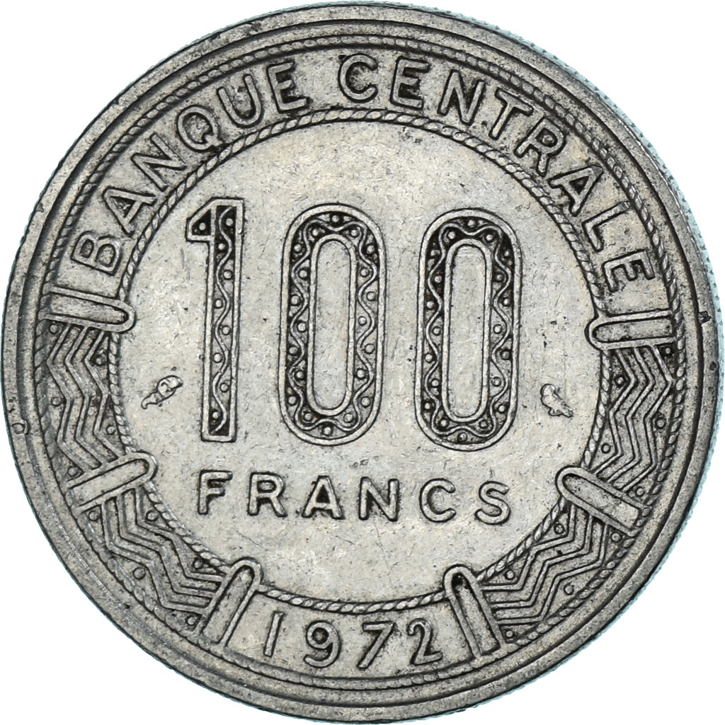 Coin, Cameroon, 100 Francs, 1972