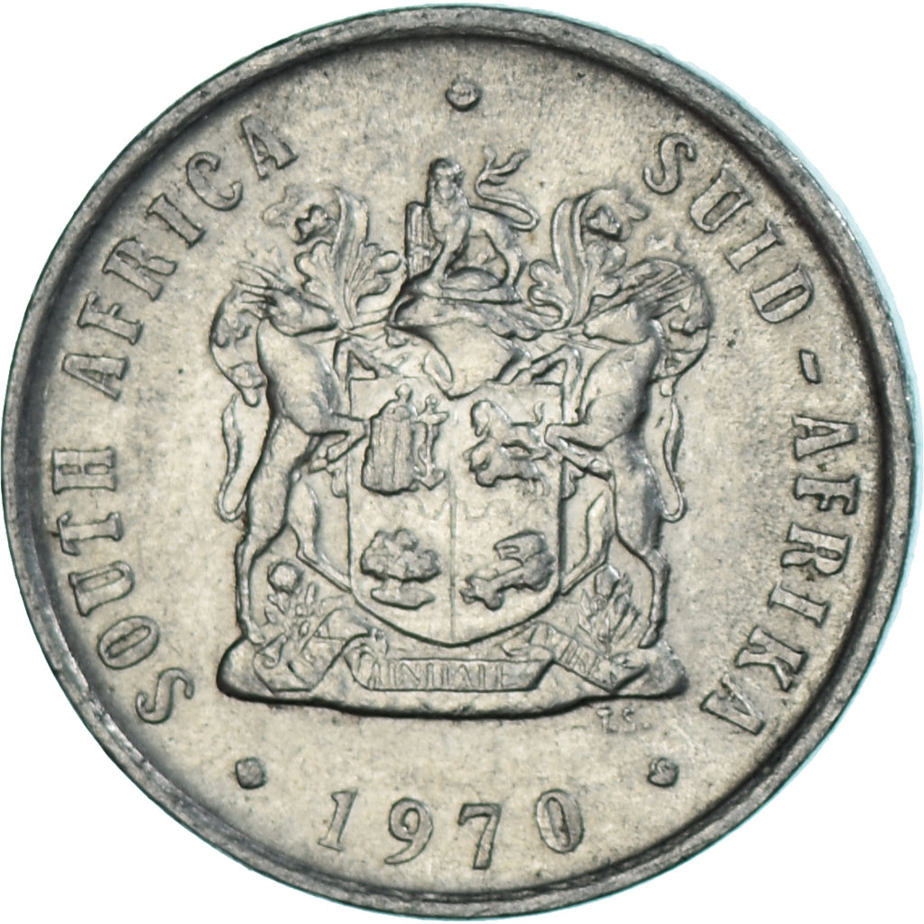 Coin, South Africa, 10 Cents, 1970