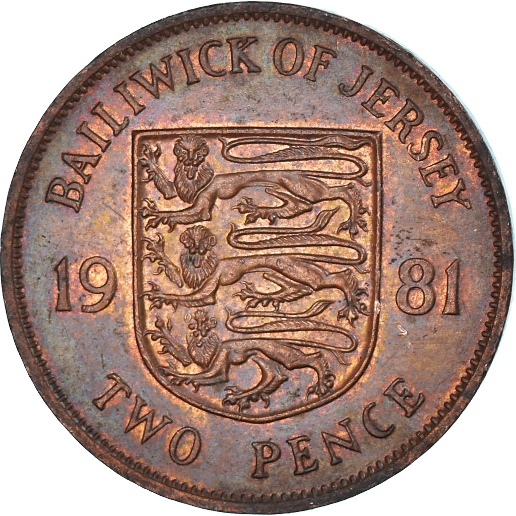 Moeda, Jersey, 2 Pence, 1981