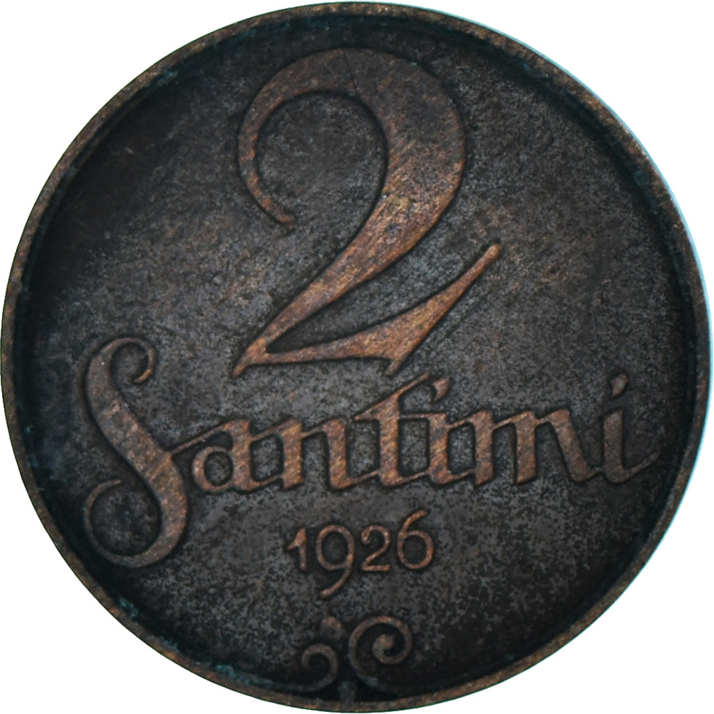 Moneta, Lettonia, 2 Santimi, 1926