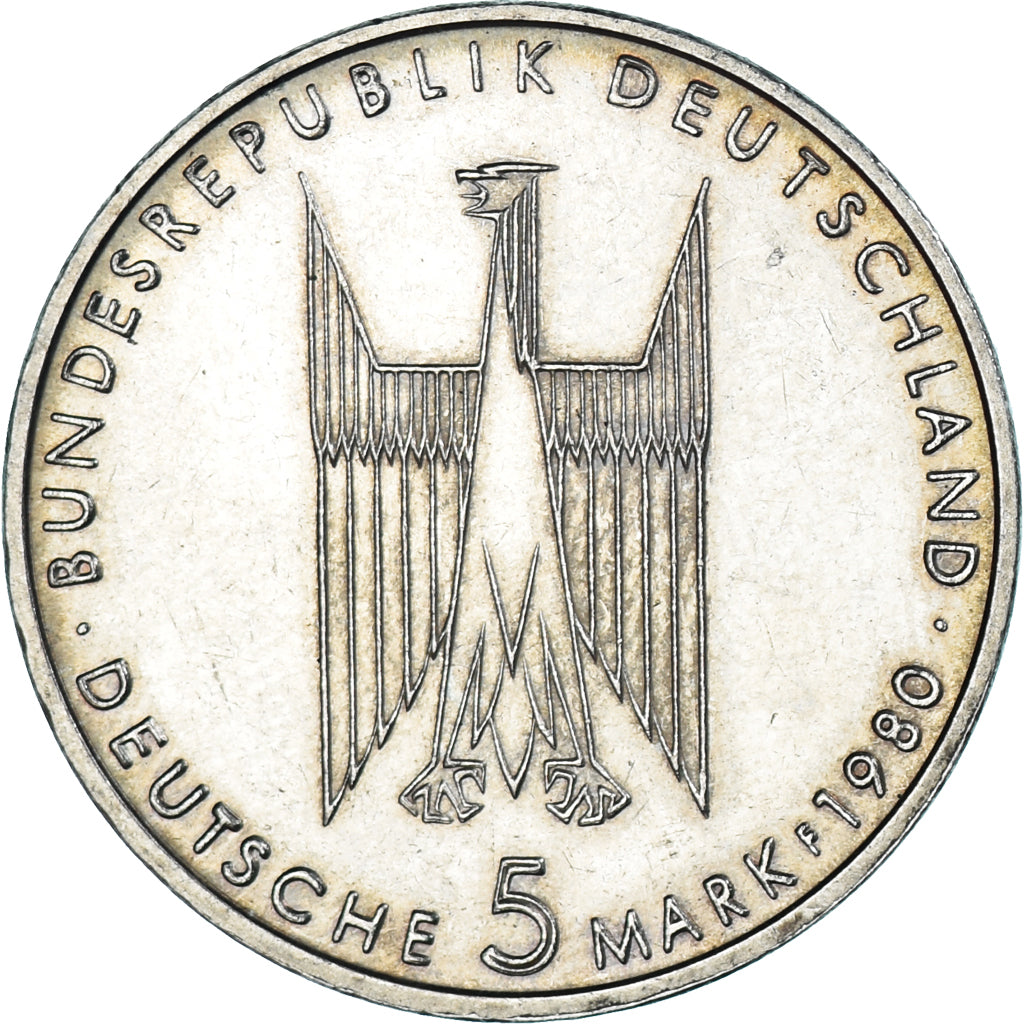 Moneta, Germania, 5 Mark, 1980
