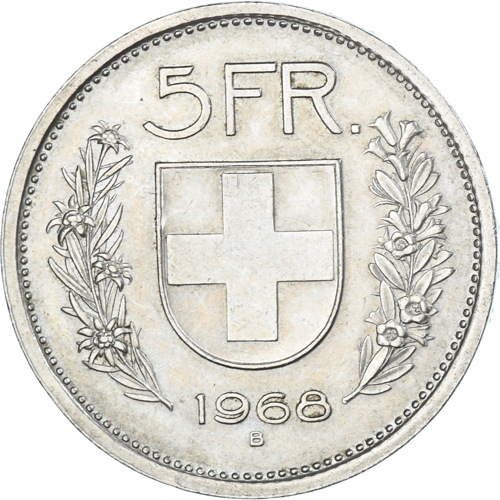 Coin, Switzerland, 5 Francs, 1968