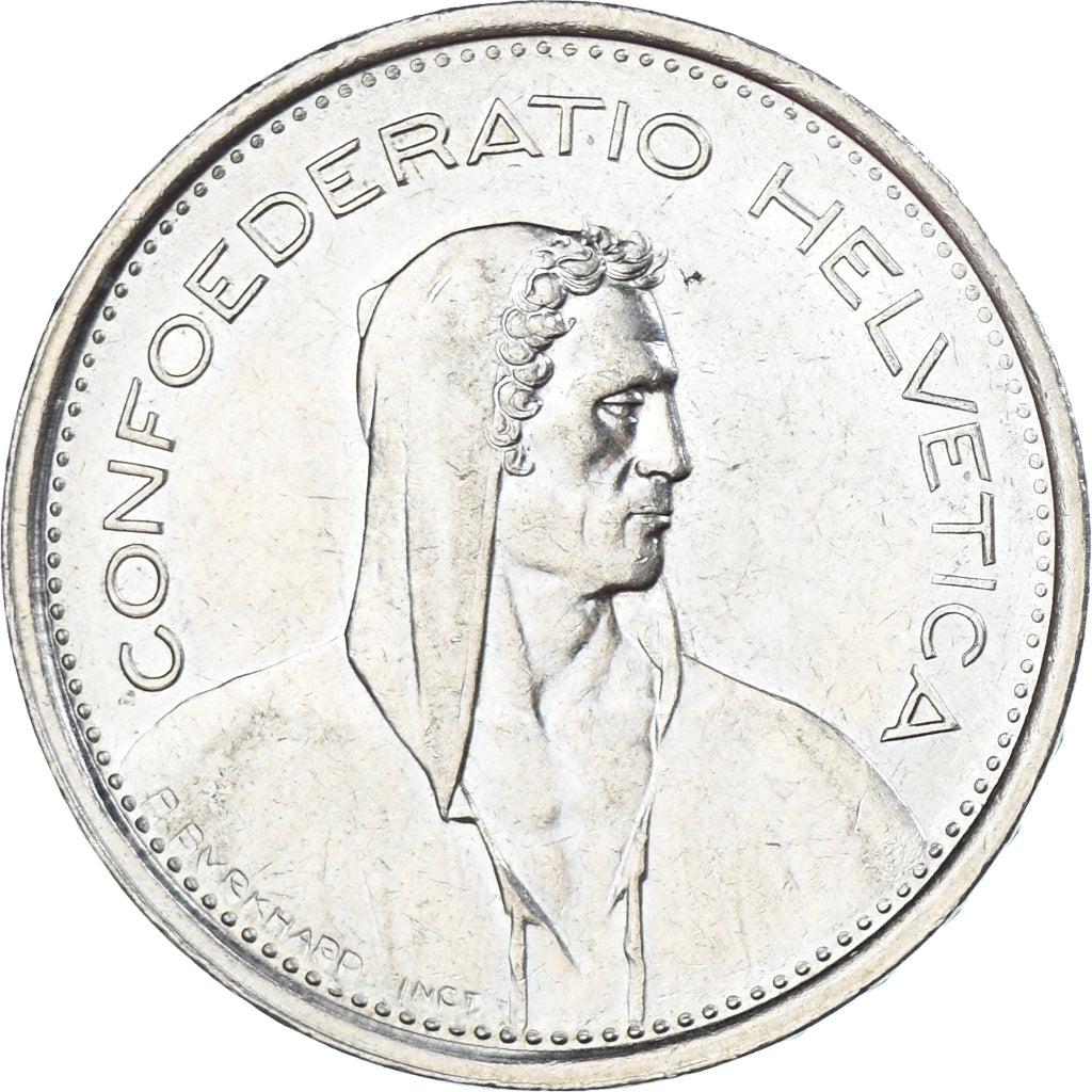 Moneta, Svizzera, 5 Francs, 1968