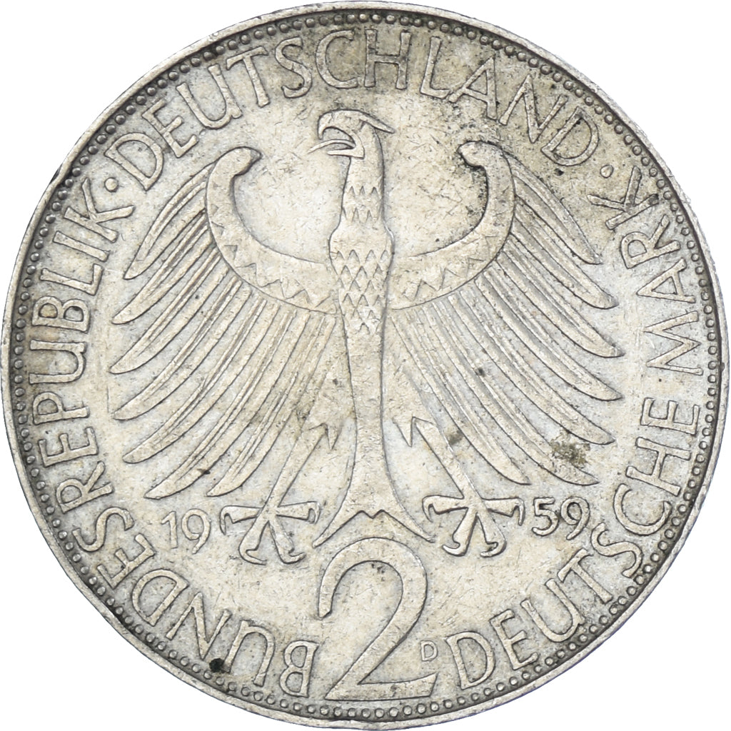 Moeda, Alemanha, 2 Mark, 1959