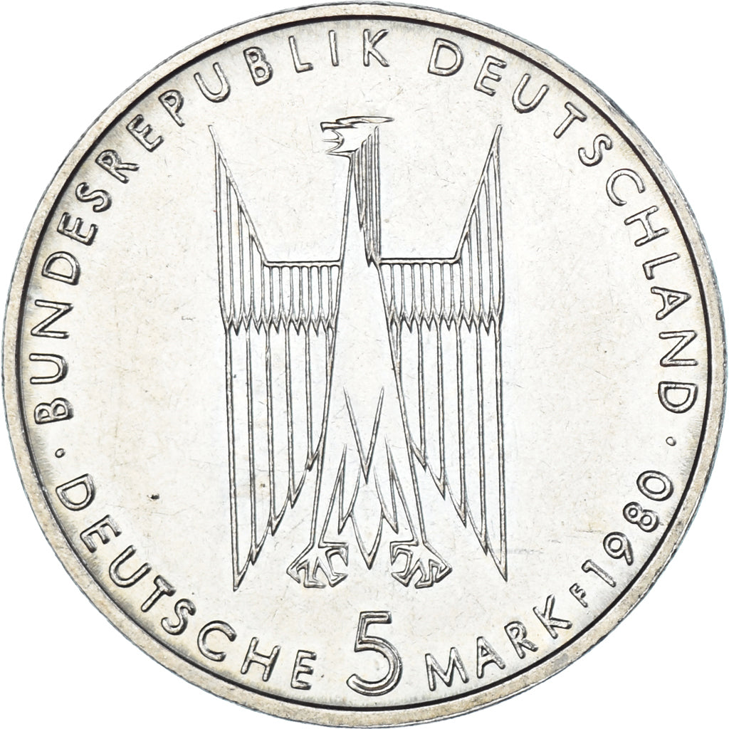 Coin, Germany, 5 Mark, 1980