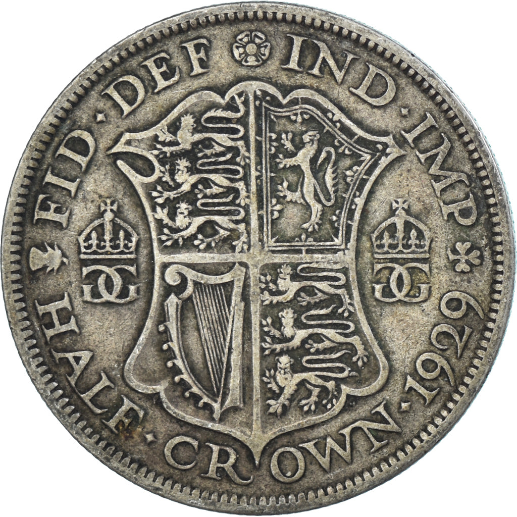 Monnaie, Grande-Bretagne, 1/2 Crown, 1929