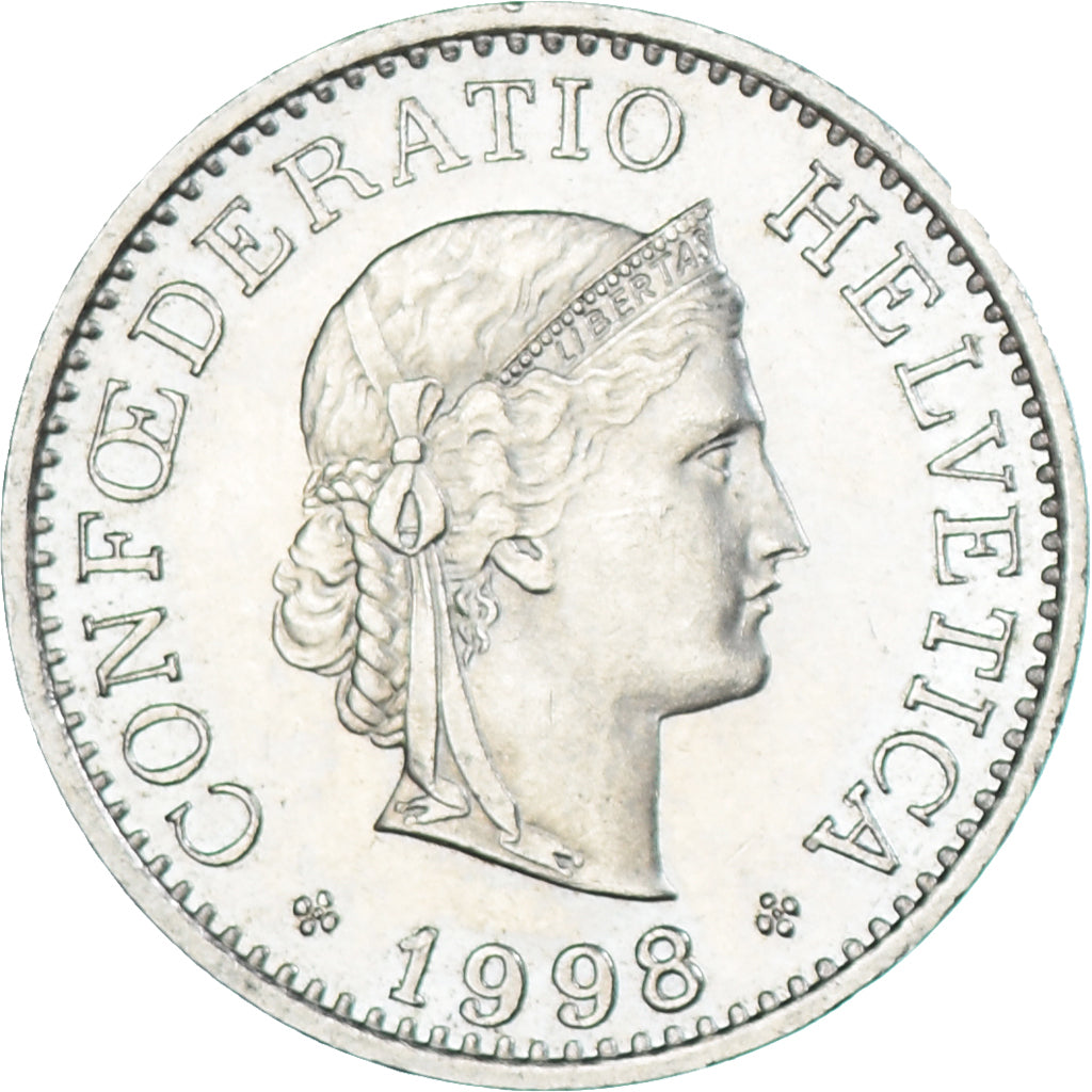 Moneta, Szwajcaria, 10 Rappen, 1998