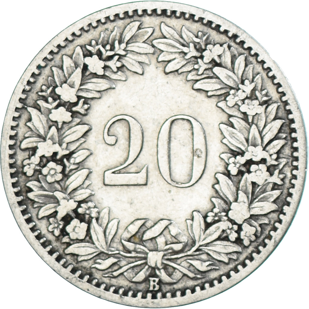 Moneta, Szwajcaria, 20 Rappen, 1891