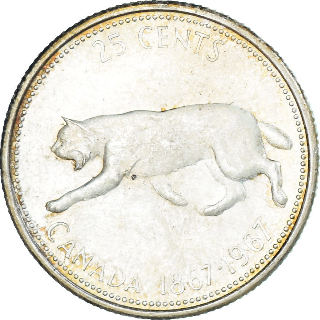 Moneta, Canada, 25 Cents, 1967