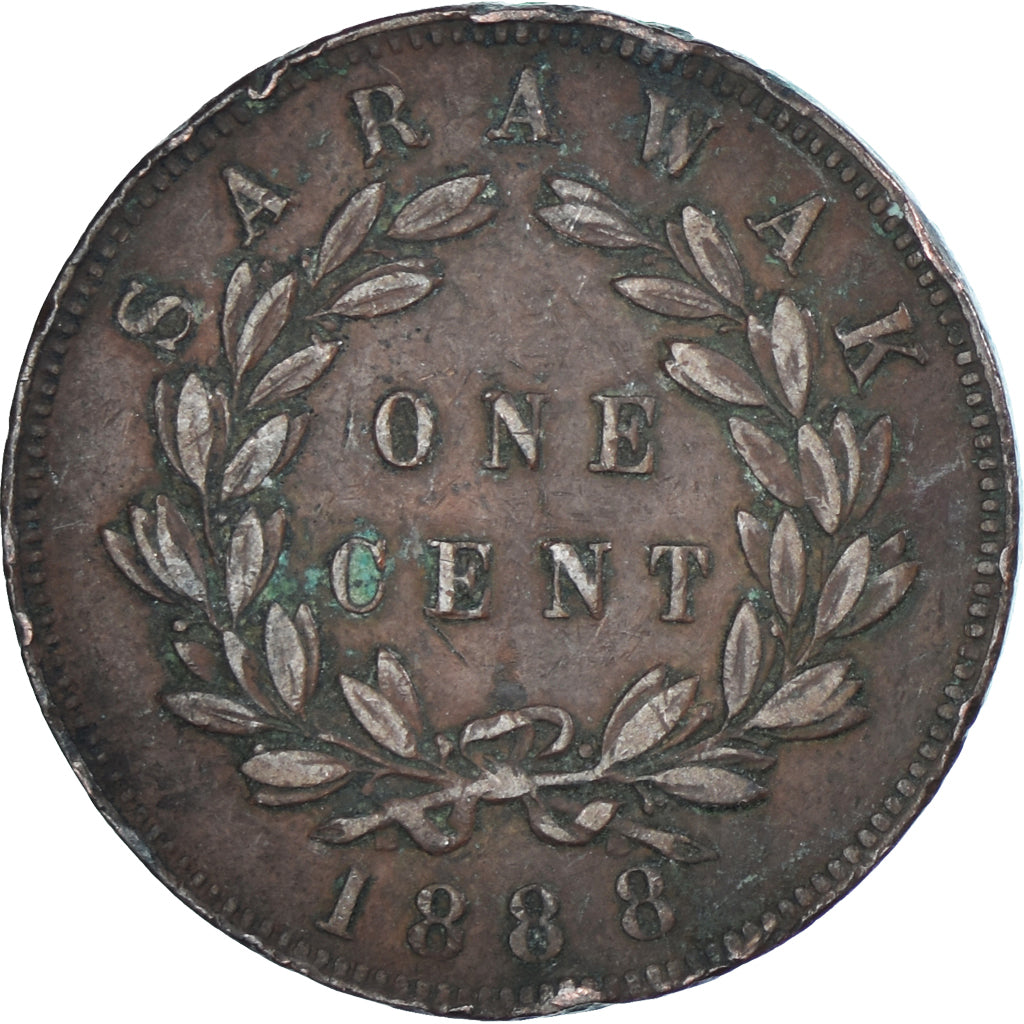 Moeda, Sarawak, Cent, 1888