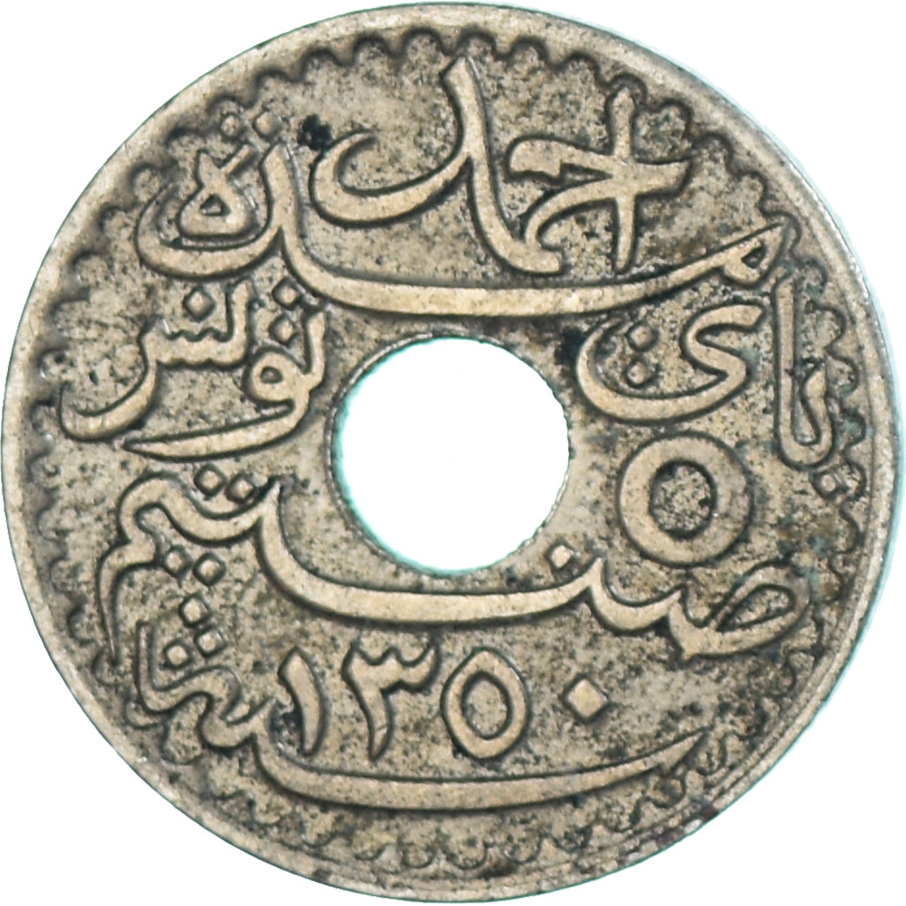 Moneta, Tunisia, 5 Centimes, 1931