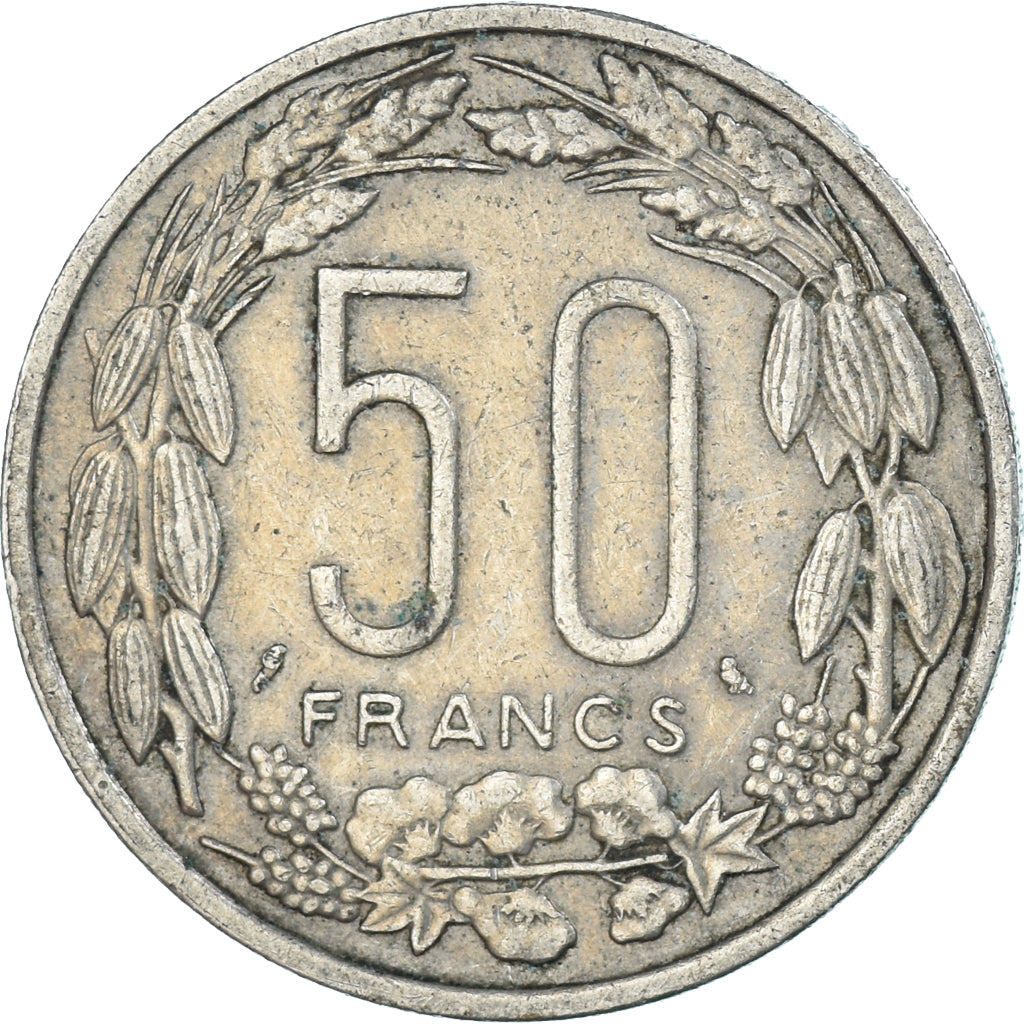 Moneda, Chad, 50 Francs, 1963