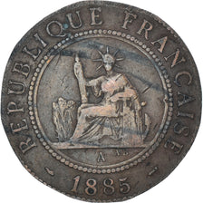 Münze, FRENCH COCHIN CHINA, Cent, 1885