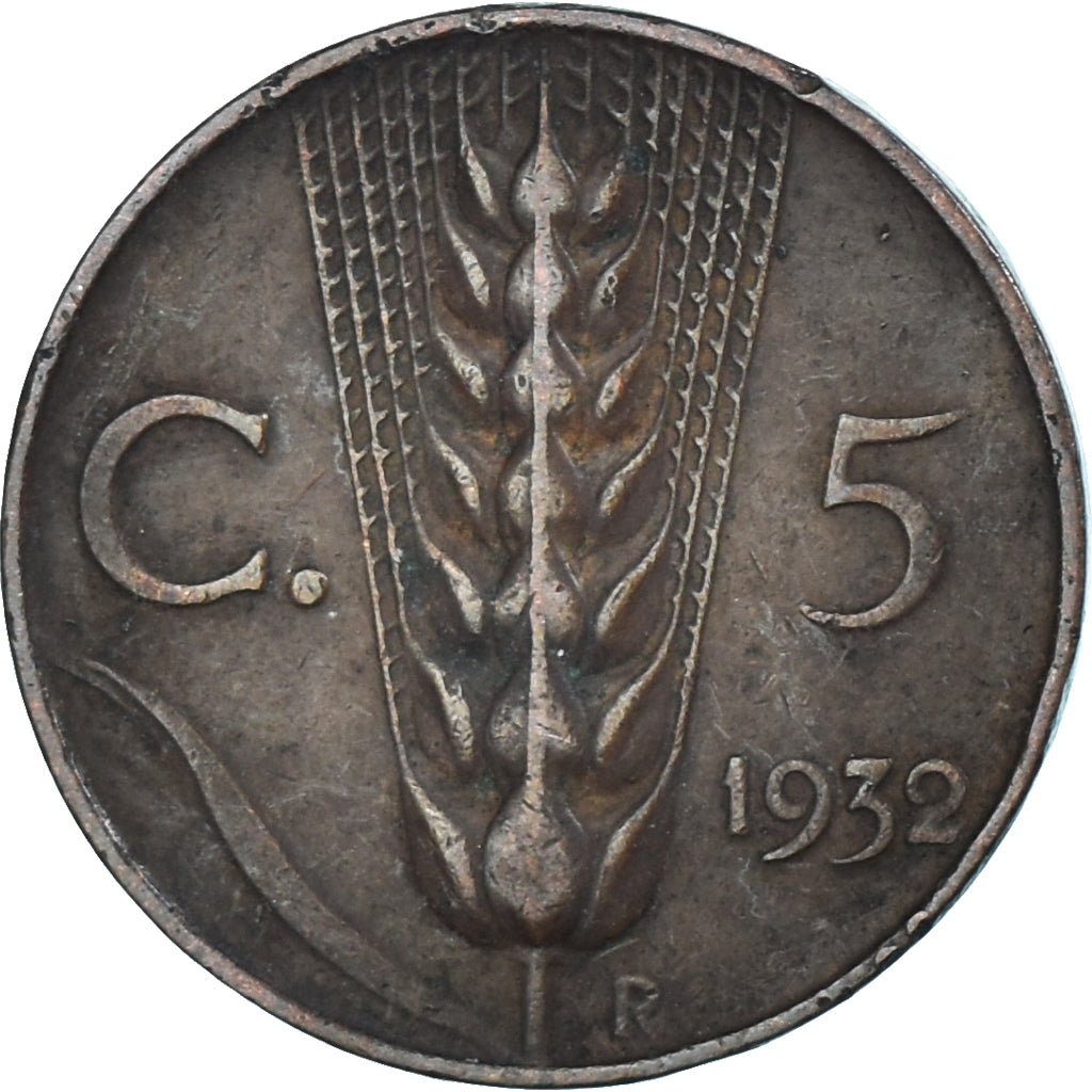 Moneta, Italia, 5 Centesimi, 1932