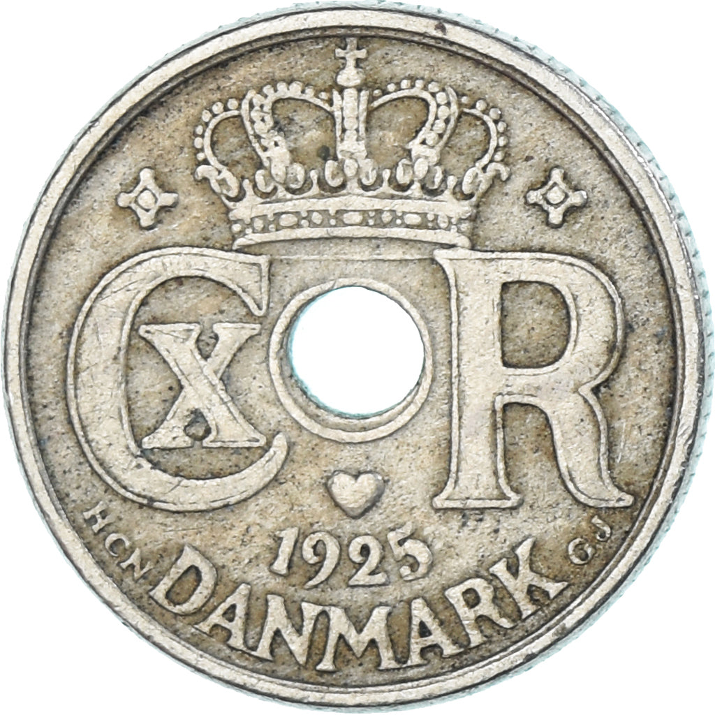Monnaie, Danemark, 10 Öre, 1925