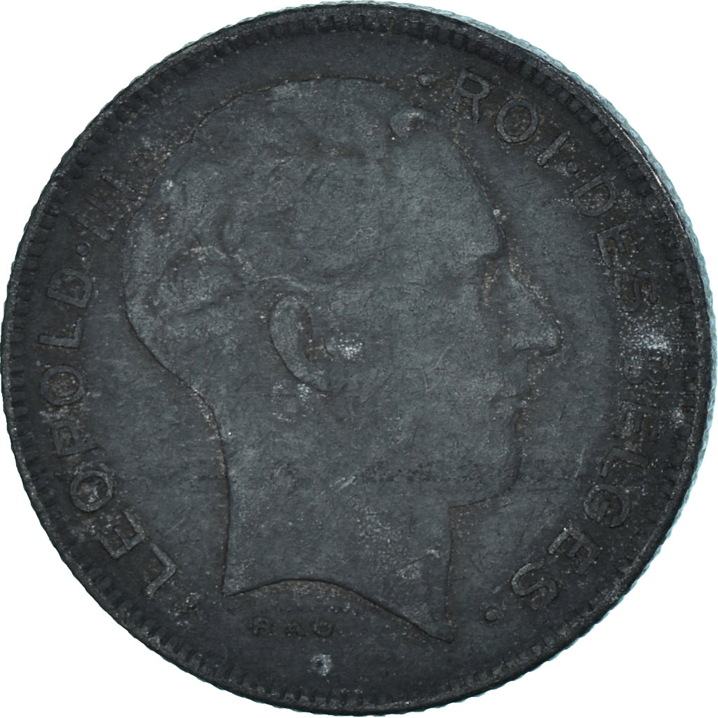 Münze, Belgien, 5 Francs, 5 Frank, 1944