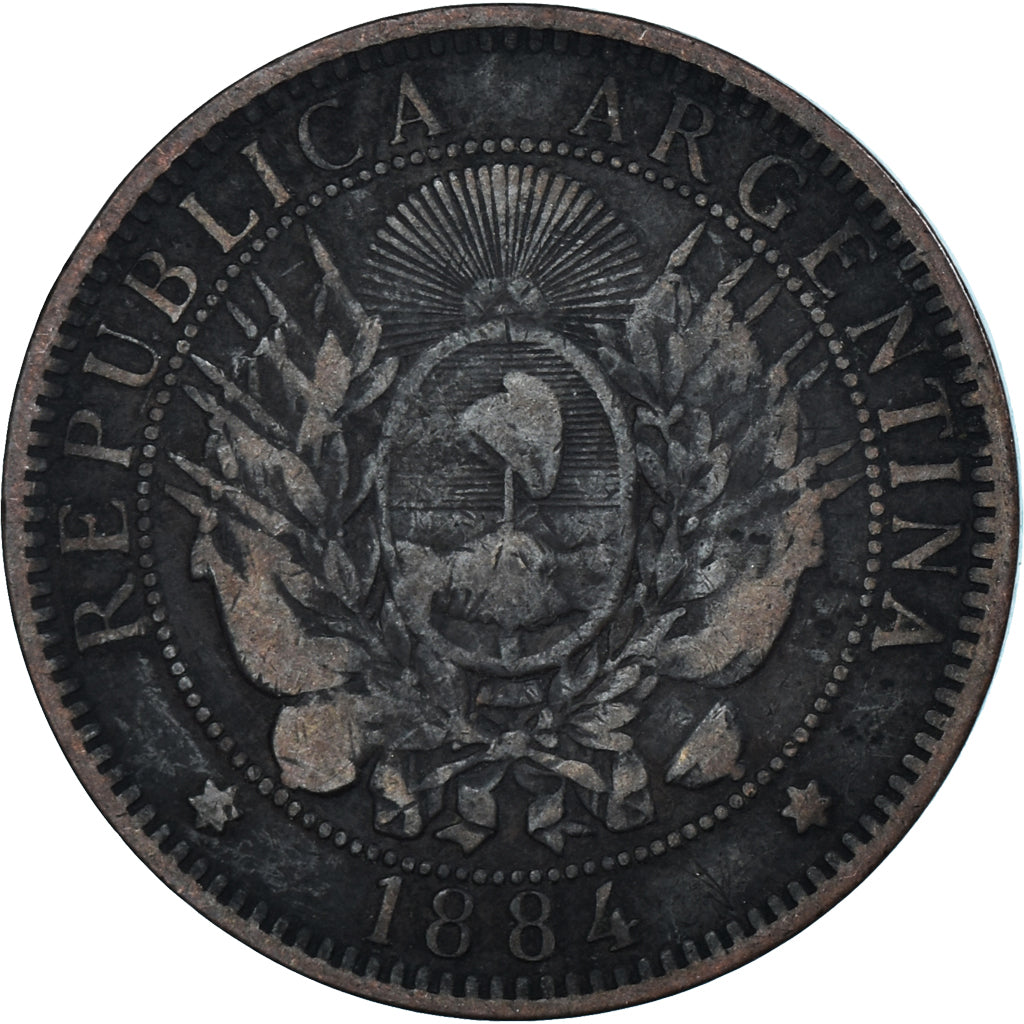 Monnaie, Argentine, 2 Centavos, 1884