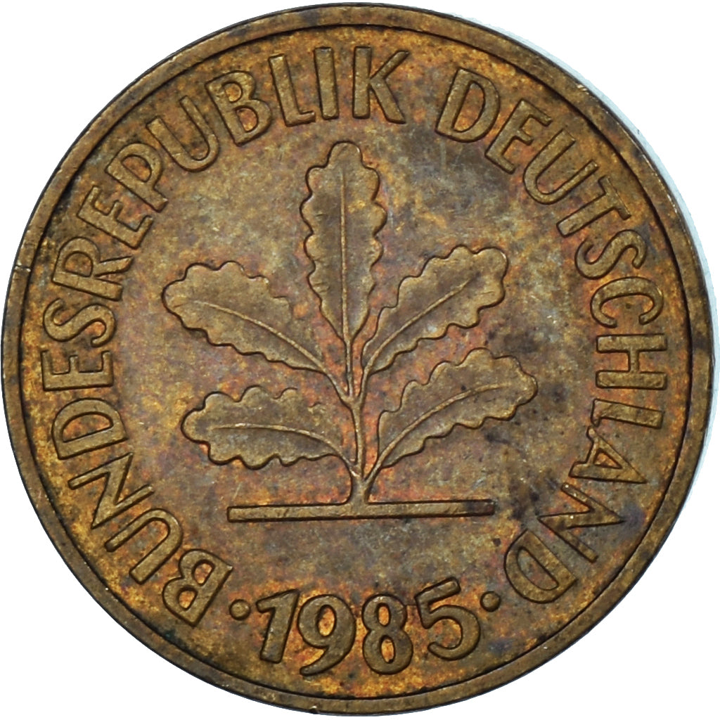 Monnaie, Allemagne, 5 Pfennig, 1985